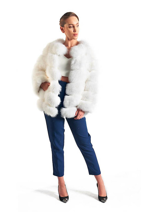 White Fox Fur Coat Women's White Fox Fur Coat Women's