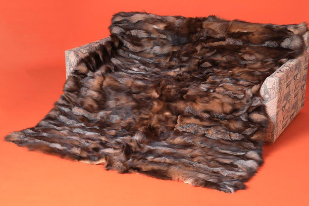 crystal sectional fox fur blanket made of halfskins crystal sectional fox fur blanket made of halfskins