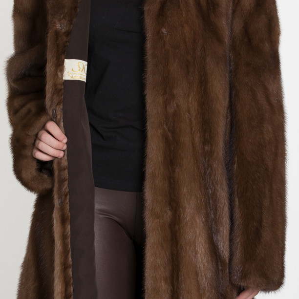 Buy Sosandar Brown Faux Mink Fur Coat from Next Poland