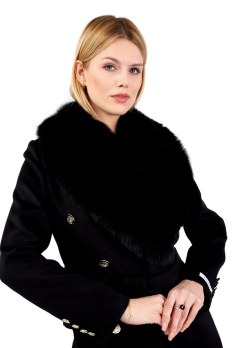 Black Cashmere Coat Kara