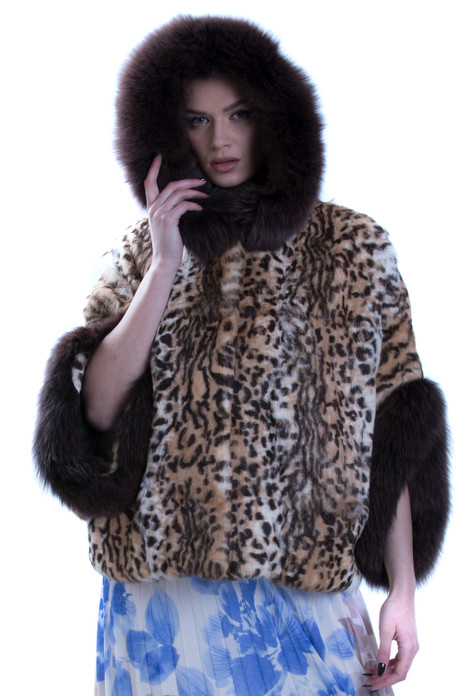 Sheared Mink Cape Dalida sizes XS/S/M Sheared Mink Cape Dalida sizes XS/S/M