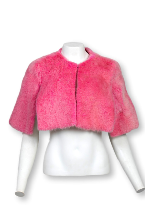 Pink Mink Fur Etol front view Pink Mink Fur Etol front view