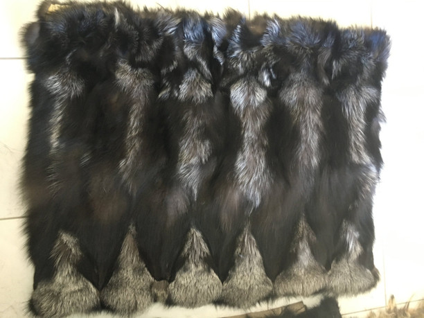 Silver fox Sectional Fur Plate triangular shape Silver fox Sectional Fur Plate triangular shape