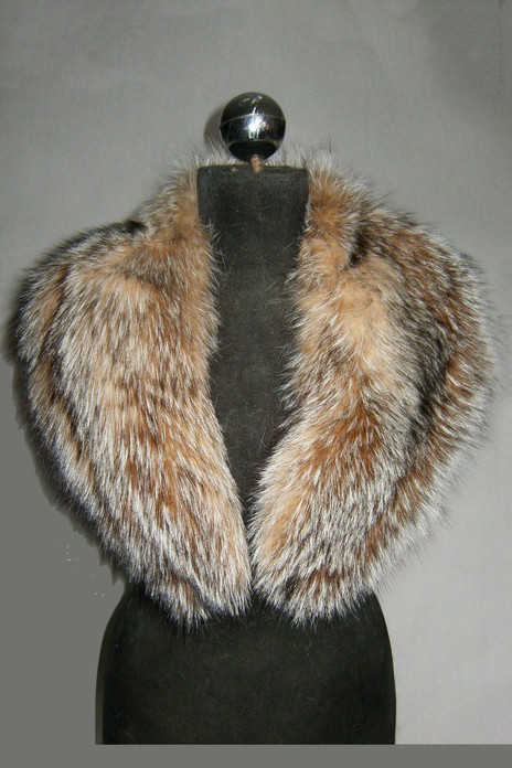 Crystal Fox Fur shawl  Collar Women's