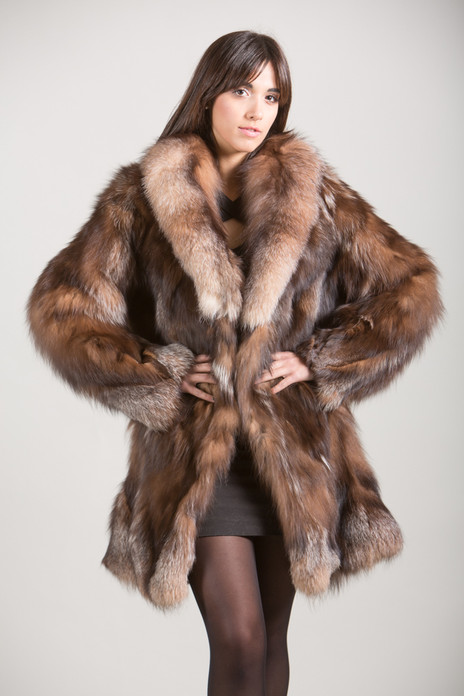 Crystal Fox Fur Coat | SKANDINAVIK FUR