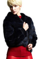 Navy Sable Fur  Jacket