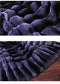 Purple Chinchilla Fur Coat Wide Bottom Sweep close up