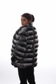 Chinchilla Fur Coat Mid Hip Length Dilayla