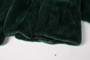 Men's Green Mink Fur Bomber Hooded  fur close up view