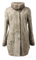 Gray Swakara Lamb Fur Coat Hourglass Kim