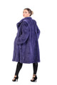 Purple Mink Fur Coat