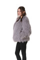 Sapphire  Mongolian Lamb Fur Coat