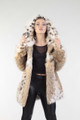 Bobcat Lynx Fur Coat & Hood
