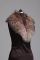 Feathered Crystal Fox Fur Collar