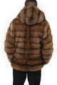  Hooded Sable Fur Coat 
