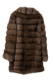 Russian Sable Fur Coat Shawl Collar