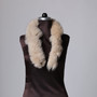 Beige Fox Fur Trim Dense