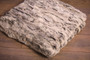 Gray  Rex Fur Fur Blanket Throw