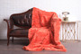 Santorini Sunset Rex  Fur Fur Blanket Throw