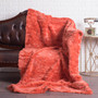 Santorini Sunset Rex  Fur Fur Blanket Throw