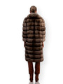 Sable Fur Coat Knee Length