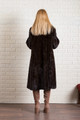Mahogany Fully Let Out Mink Fur Coat 3/4 Length  XS S M L XL