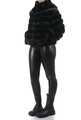 Green Black  Chinchilla Fur Jacket Tyra