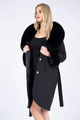 Black Cashmere Wool Coat Ariadne