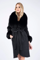 Black Cashmere Wool Coat Ariadne