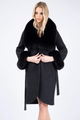 Black Cashmere Wool Coat Ariadne