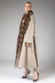 Beige Cashmere Coat Elle