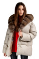 Down Coat Sable Fur Kiera
