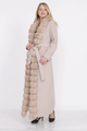 Cashmere Wool Coat Fox Trim Victoria