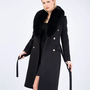 Black Cashmere Coat Kara