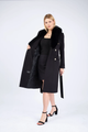 Black Cashmere Coat Kara