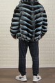 Blue Chinchilla Fur Coat