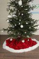 Red Fox  Fur Christmas Tree Skirt