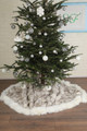 Blue Fox  Fur Christmas Tree Skirt