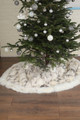 Platinum  Fox  Fur Christmas Tree Skirt