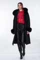 Black Cashmere Coat Adelle SIZES M/L