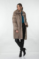 Pastel Brown Mink Coat Aino