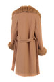 Light Brown Cashmere Fox Coat Leonora SIZES S/M