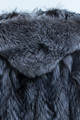 Hooded Silver Fox Coat  Scandinavia  Size  S/M
