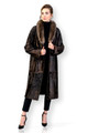 Brown Broadtail Coat Sable Collar Aline