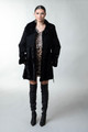 Black Astrahkhan Mink Coat Leather Belt  outfit