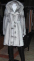 Brand NEW PEARL  MINK FUR COAT HOOD  size L
