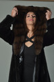 Black Mink Fur Coat  and Sable Hood