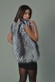 Gray Fox Fur Vest