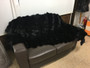 Black Fox Fur Blanket  Sectional