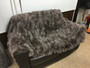 Light belly brown fox fur blanket/throw